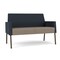 Lesro Mystic Lounge Reception Loveseat, Bronze, RS Night Sky Back, MD Farro Seat, RS Night Sky Arm Panels ML1501 - alternate 1